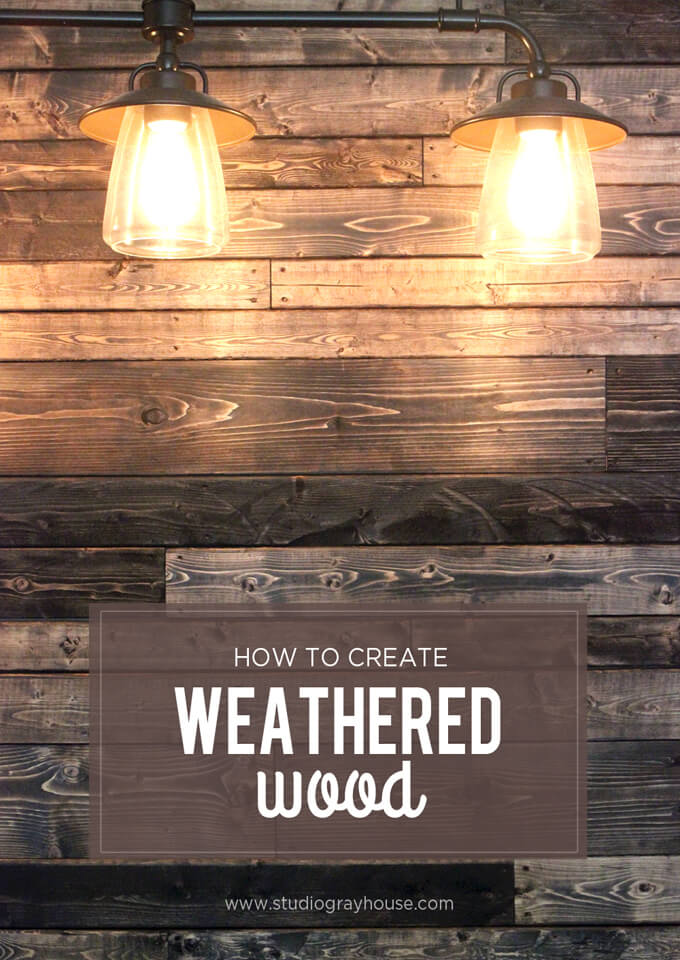 create weathered wood