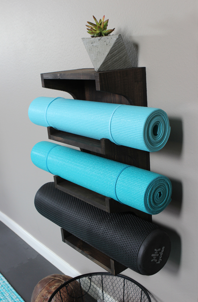 DIY Yoga Mat Rack