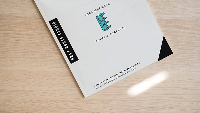 DIY Yoga Mat Rack Plans